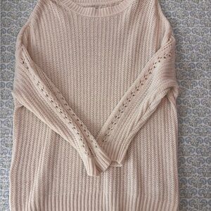 American Eagle Outfitters Light Pink Sweater